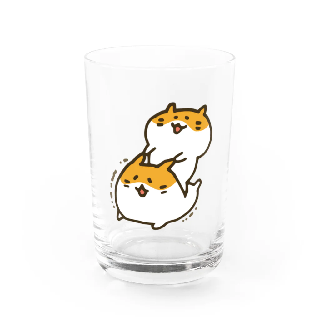 LINEスタンプ販売中ぱんのむにむにハムスター（カラー） Water Glass :front