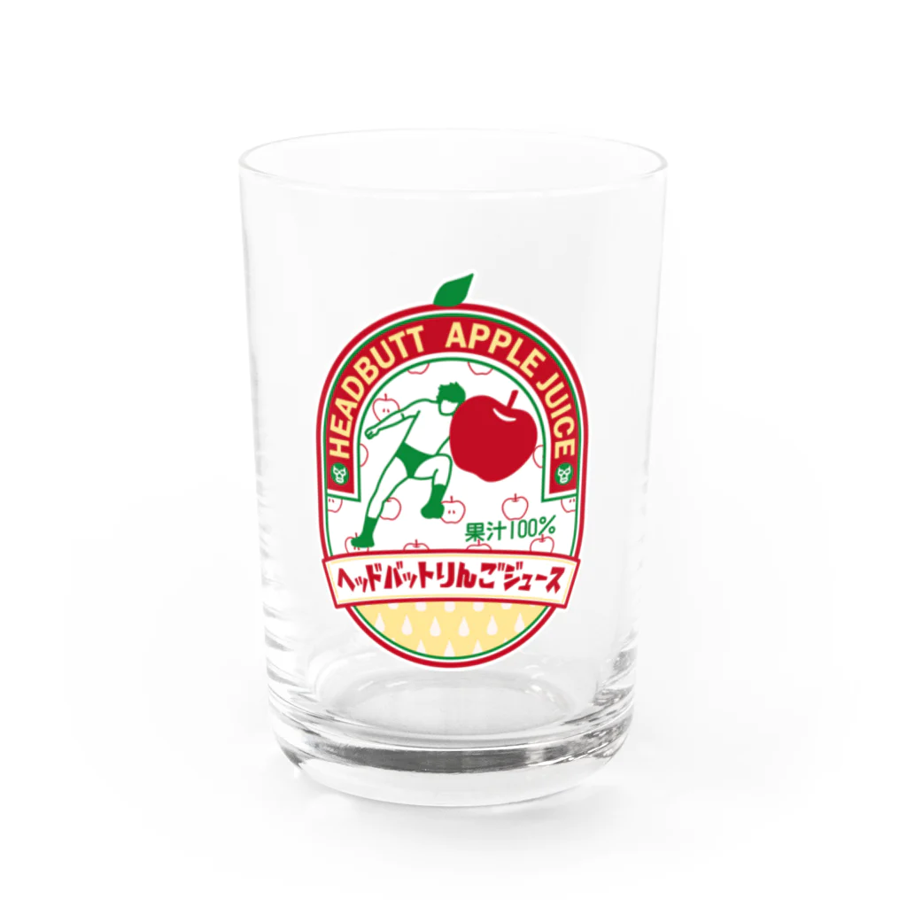 LUCHAのヘッドバットりんごジュース Water Glass :front