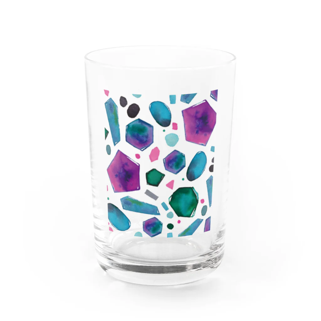 hugging love ＋《ハギング ラブ プラス》のcolour crystal Water Glass :front