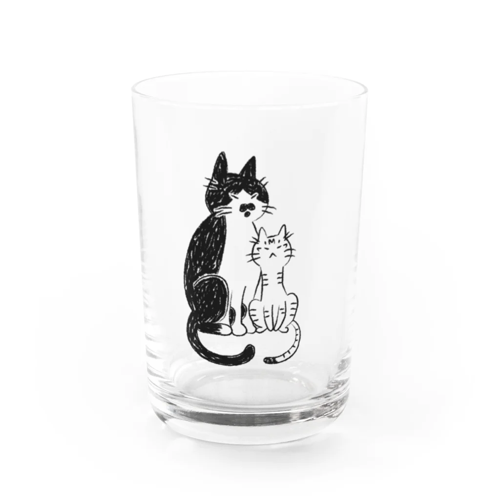 むしんちのなかよし猫 Water Glass :front