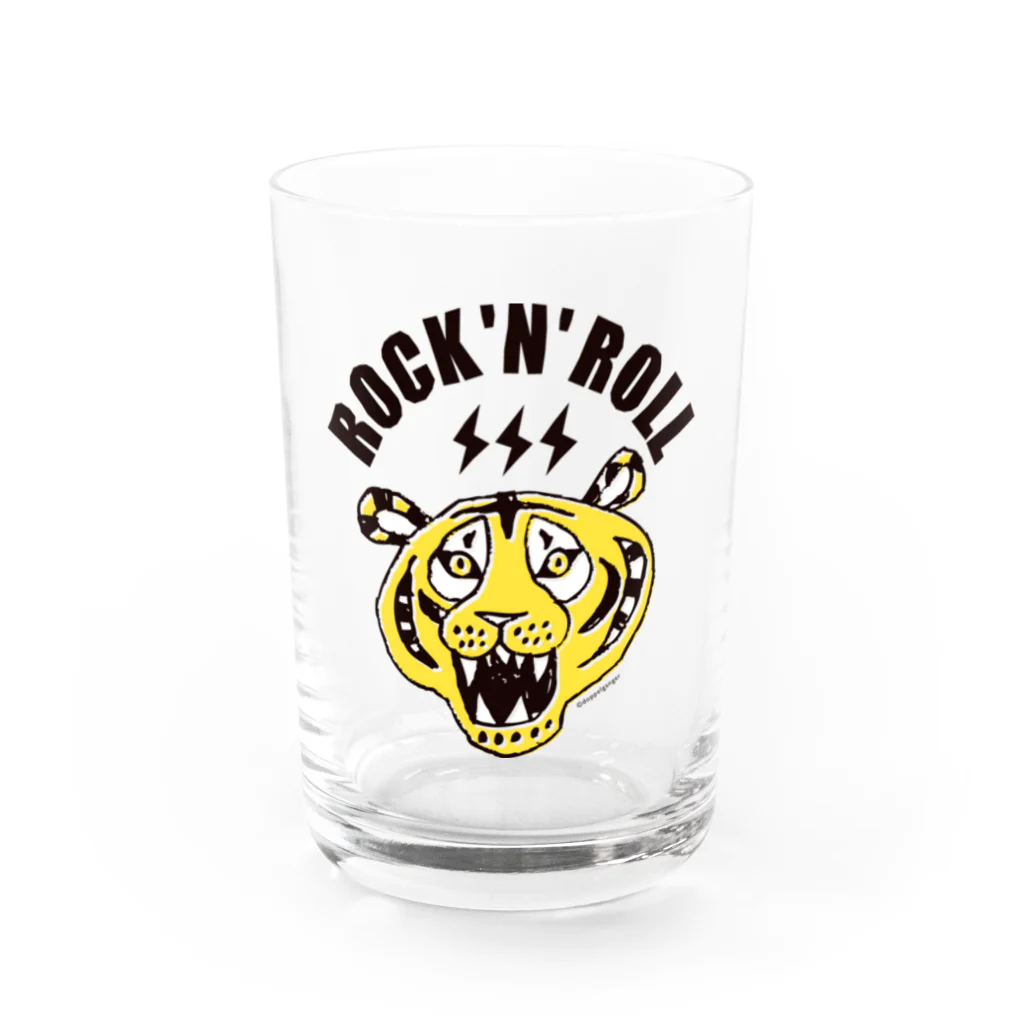 ROCK 'N' ROLL TIGER　ロックンロール タイガーの寅年 ROCK'N'ROLL TIGER タイガー／トラ／虎／ Water Glass :front