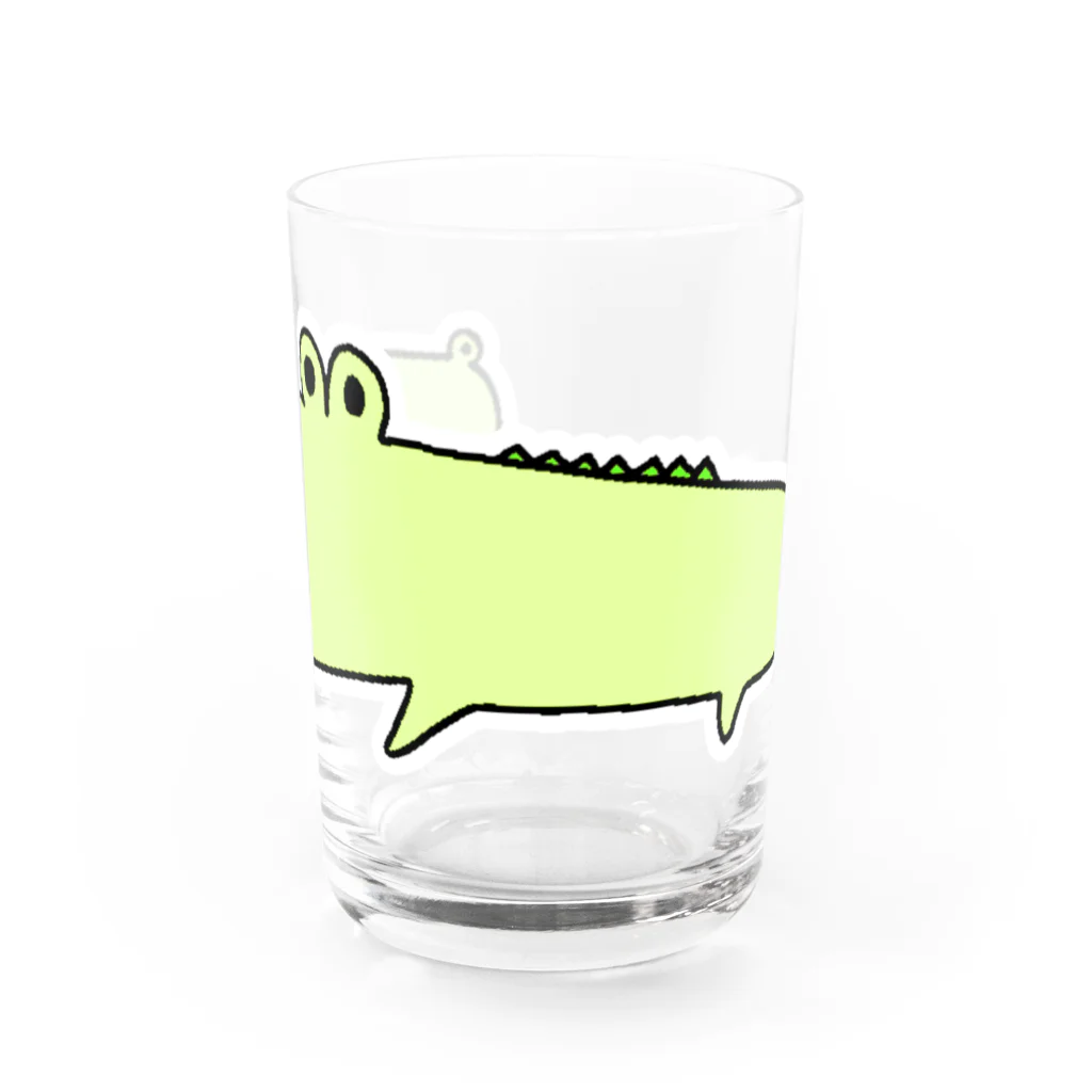 ぺちぺち工房 Pechi Pechi Atelierのわに Water Glass :front