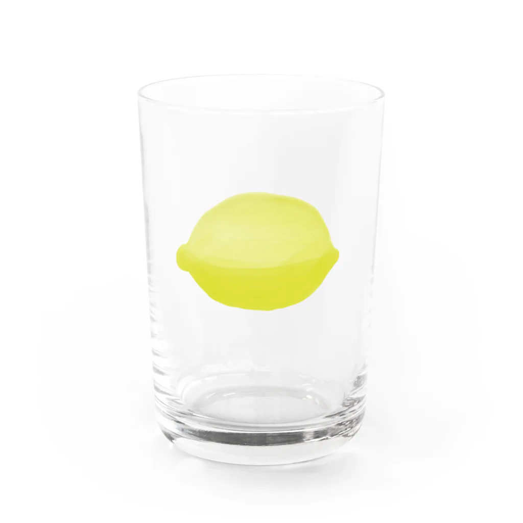 十分に広い店のレモン Water Glass :front