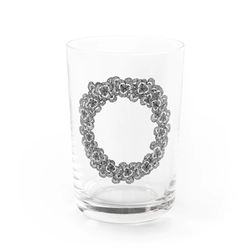 Quccoのクローバーリース Water Glass :front