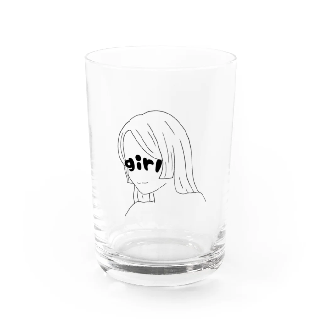 ミドリ ハナ@maro_coの girl Water Glass :front