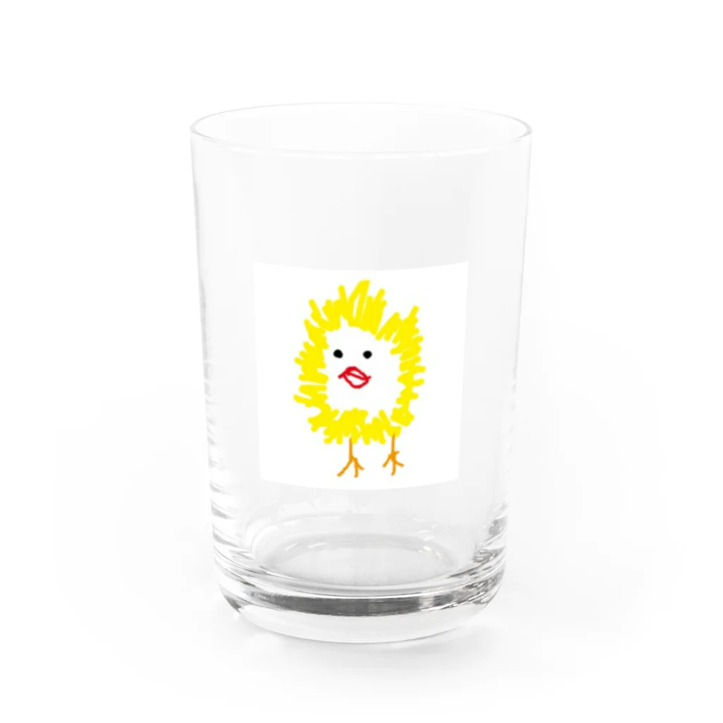 RINGOのHe is Hiyoko Water Glass :front