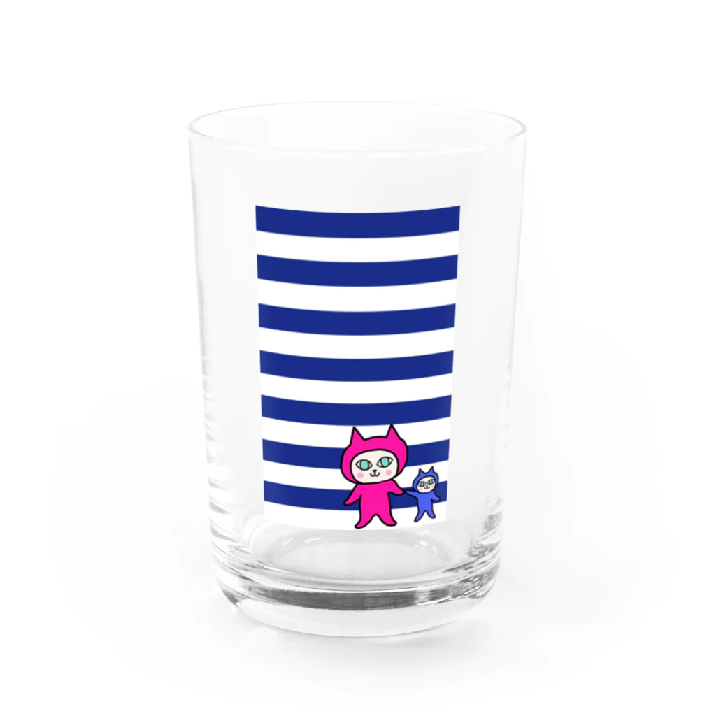 ひよこのおみせのミルン＆ケルン マリン Water Glass :front