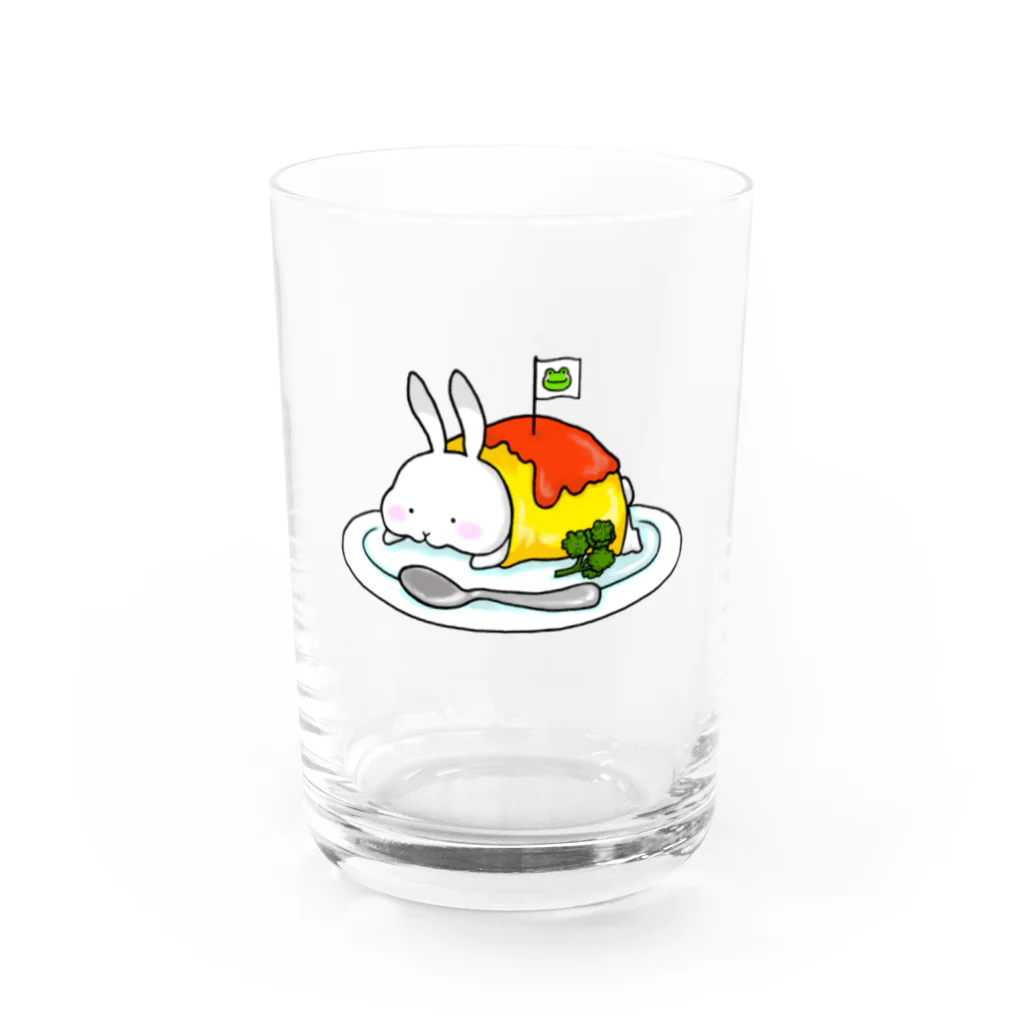 KEROSISのうさメルティ（オムライス） Water Glass :front