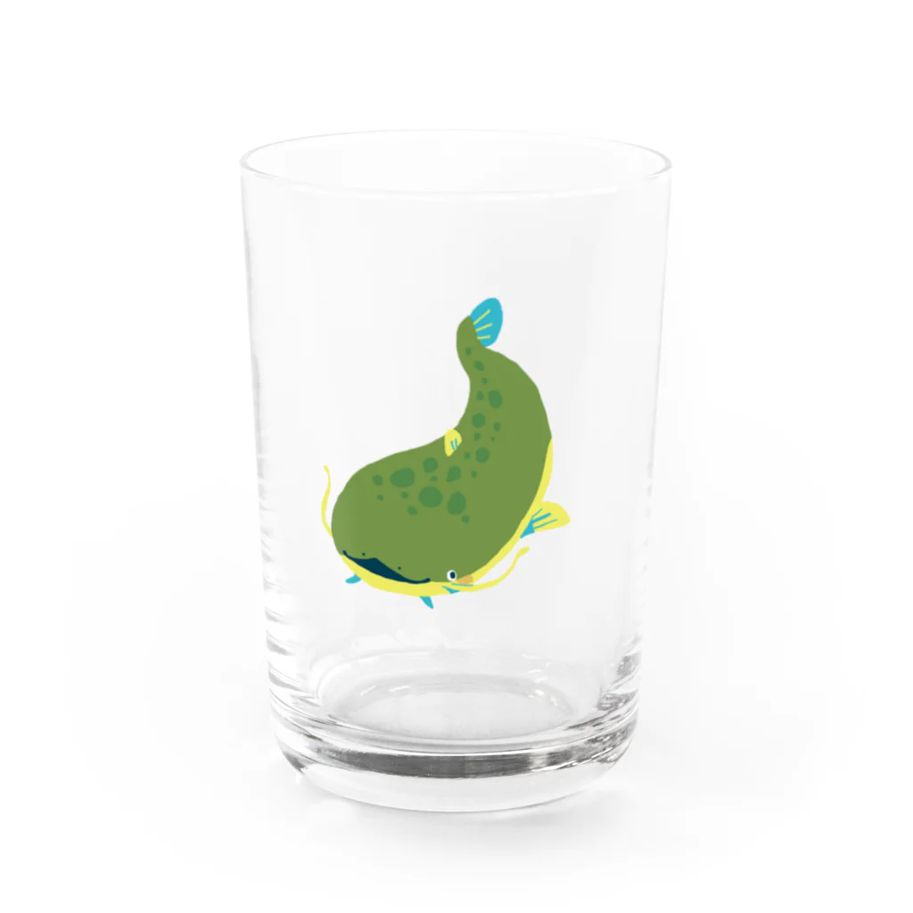 ちゃこぺん（SUZURI店）のナマズ Water Glass :front