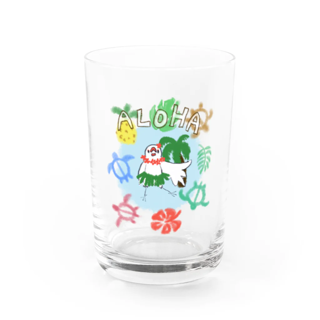 オズマジョのAloha！ Water Glass :front