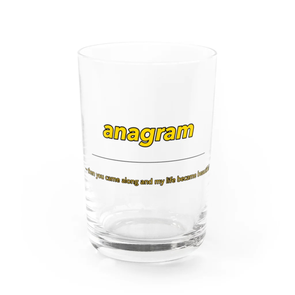 anagramの너에게  Water Glass :front