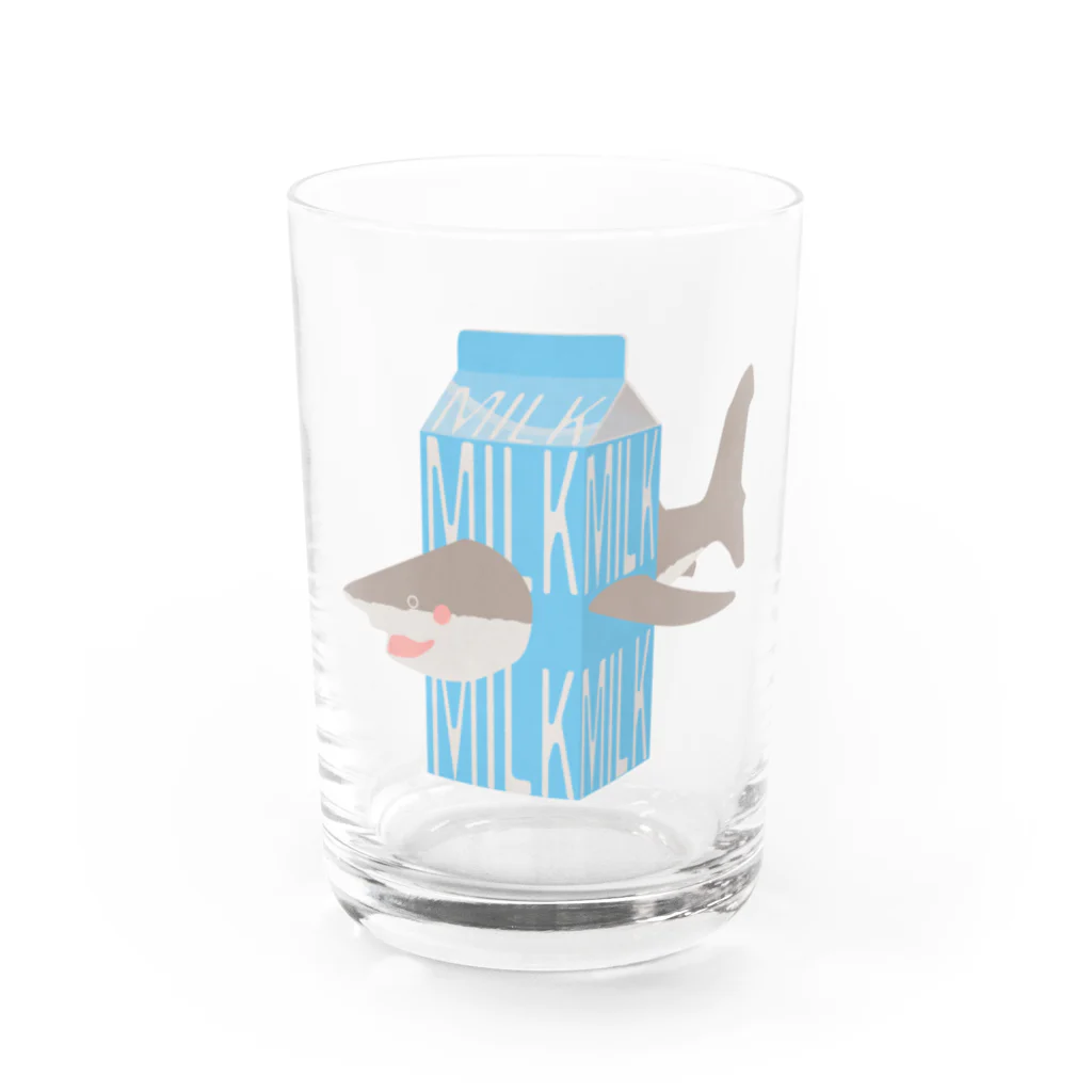 さかたようこ / サメ画家のサメ ミルク Water Glass :front