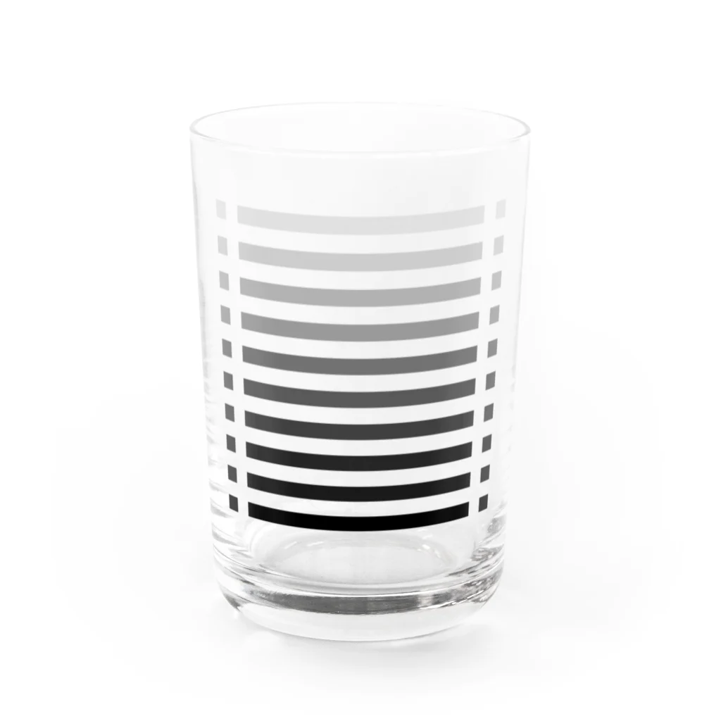 cooLunaのcolor bar - monochrome - Water Glass :front