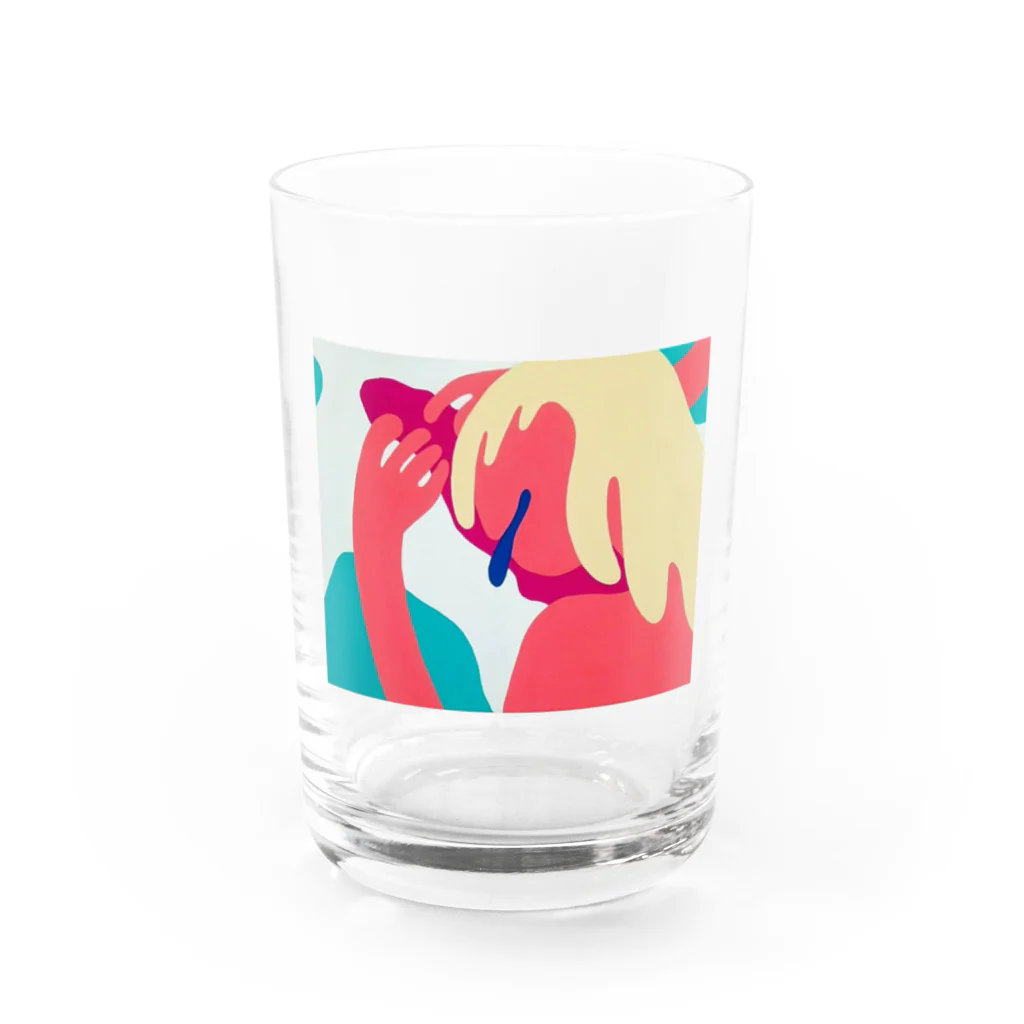 種まき屋のスリット Water Glass :front