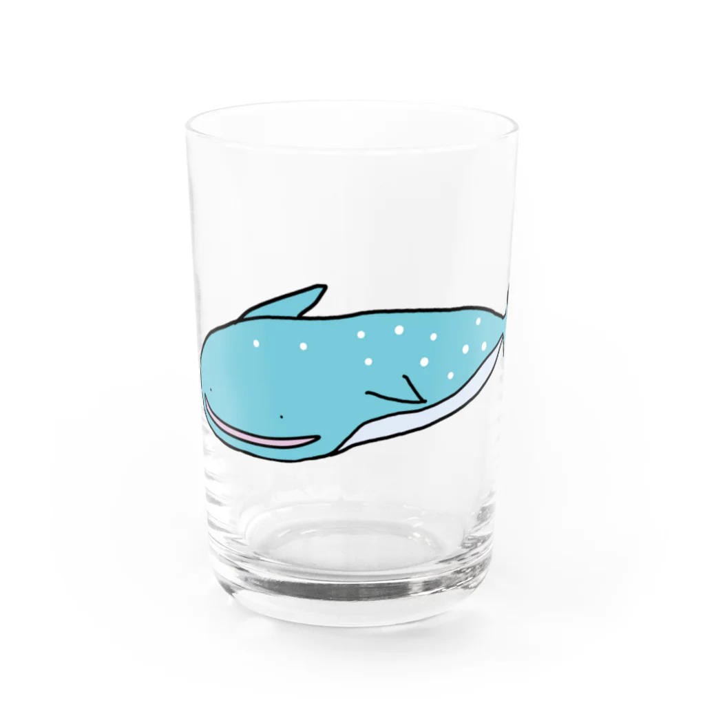 屋根裏ひみつ結社のジンベエザメ WAROLIER-ワロリエ Water Glass :front