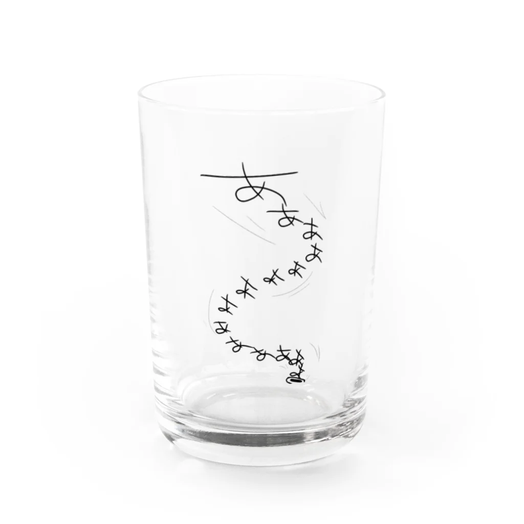 BOOKMARKのあぁぁぁ Water Glass :front