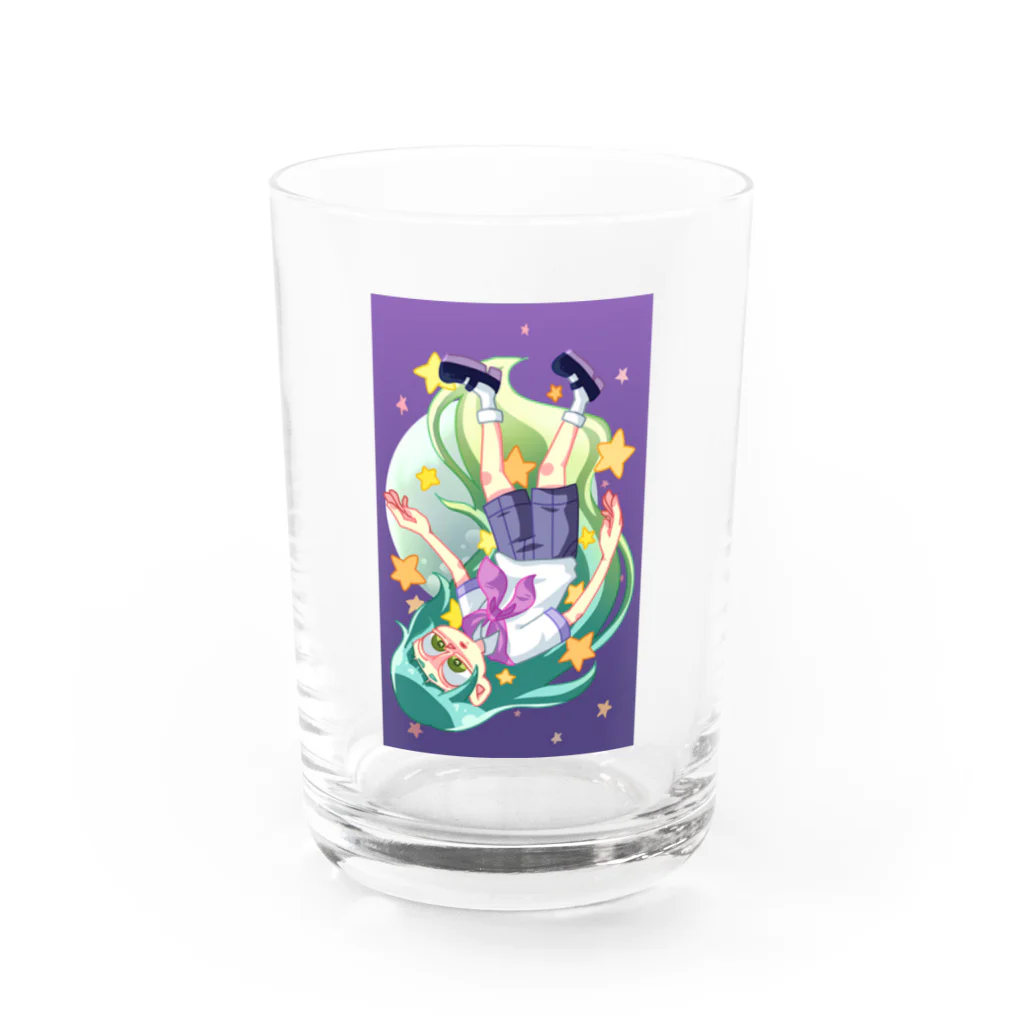 Cocohashop*の月に帰れぬ Water Glass :front