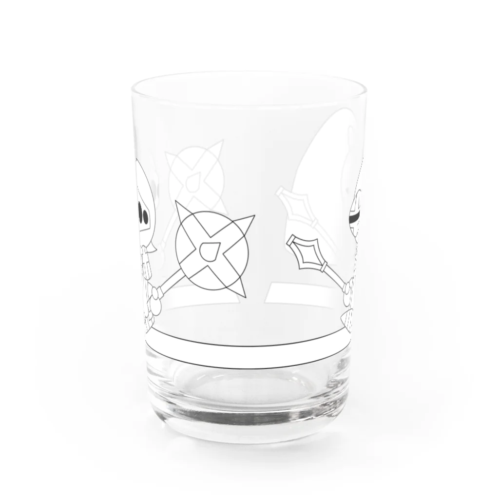 ウサネコのナイツ・ライン 5 Water Glass :front