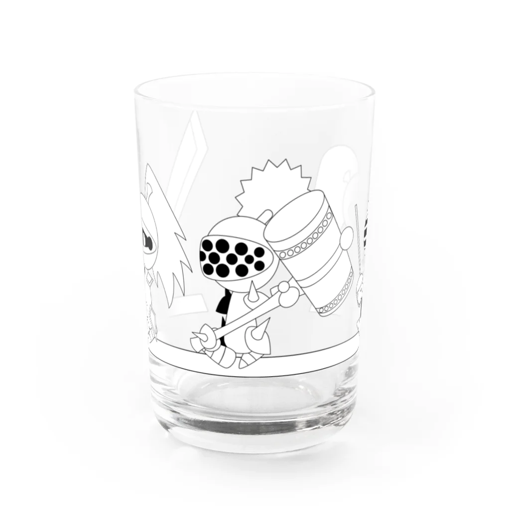 ウサネコのナイツ・ライン 6 Water Glass :front