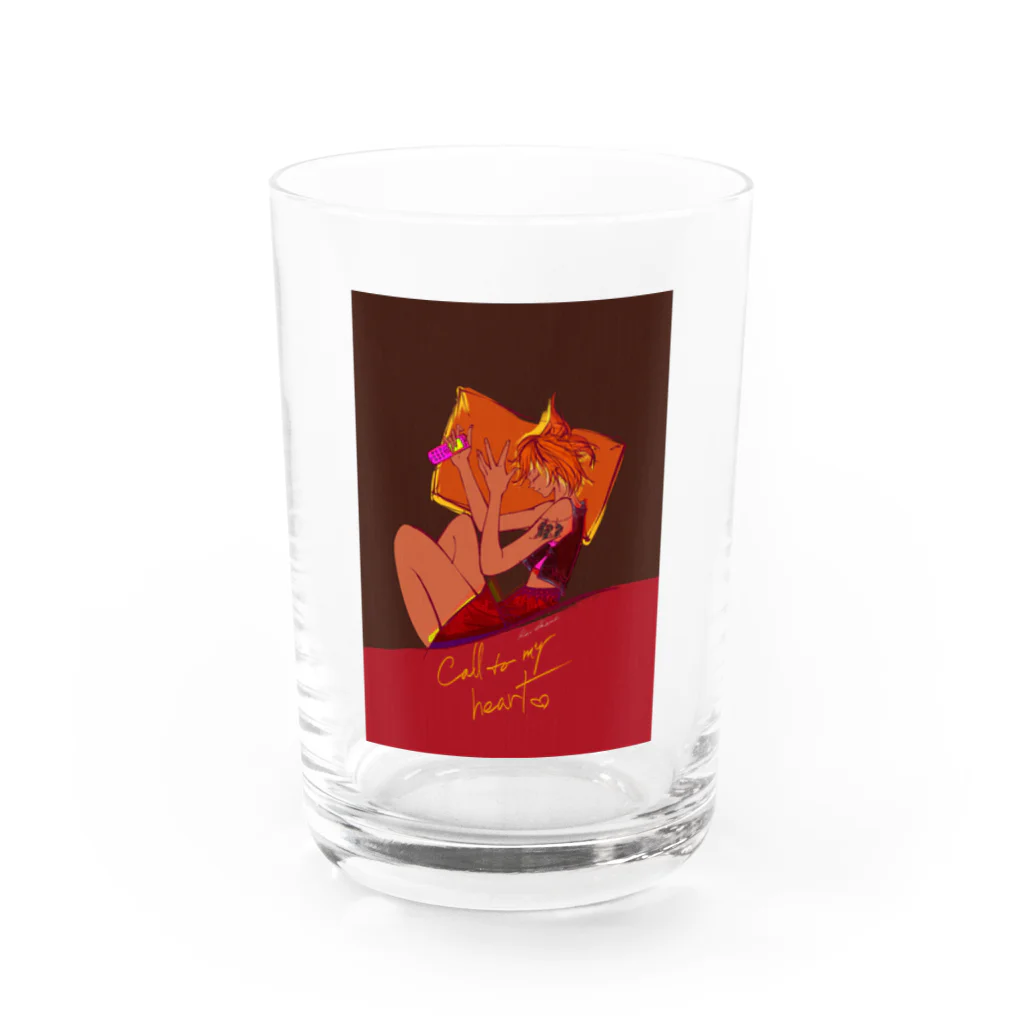 ハヅケイのオミセ。の「Call to my heart 。」 Water Glass :front