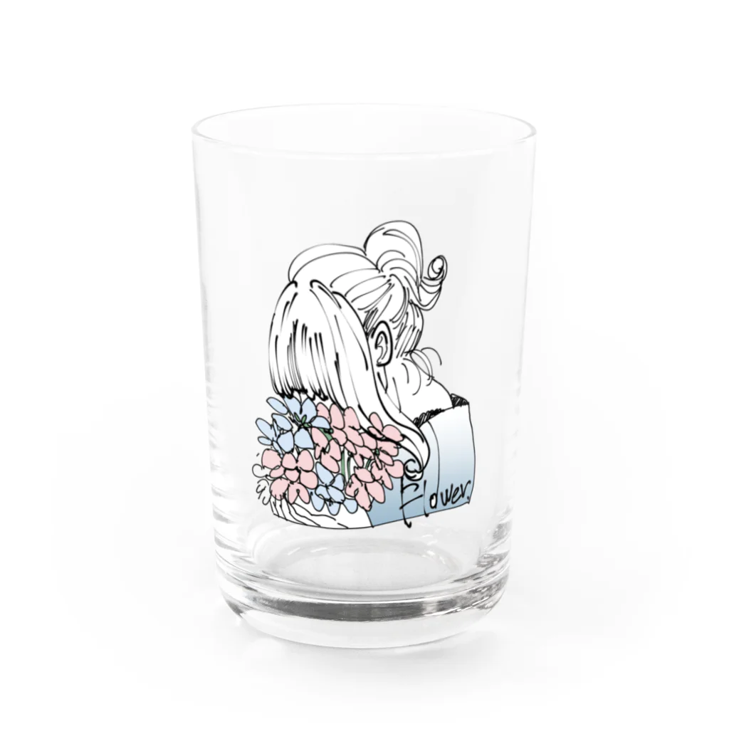 Anriの花 Water Glass :front