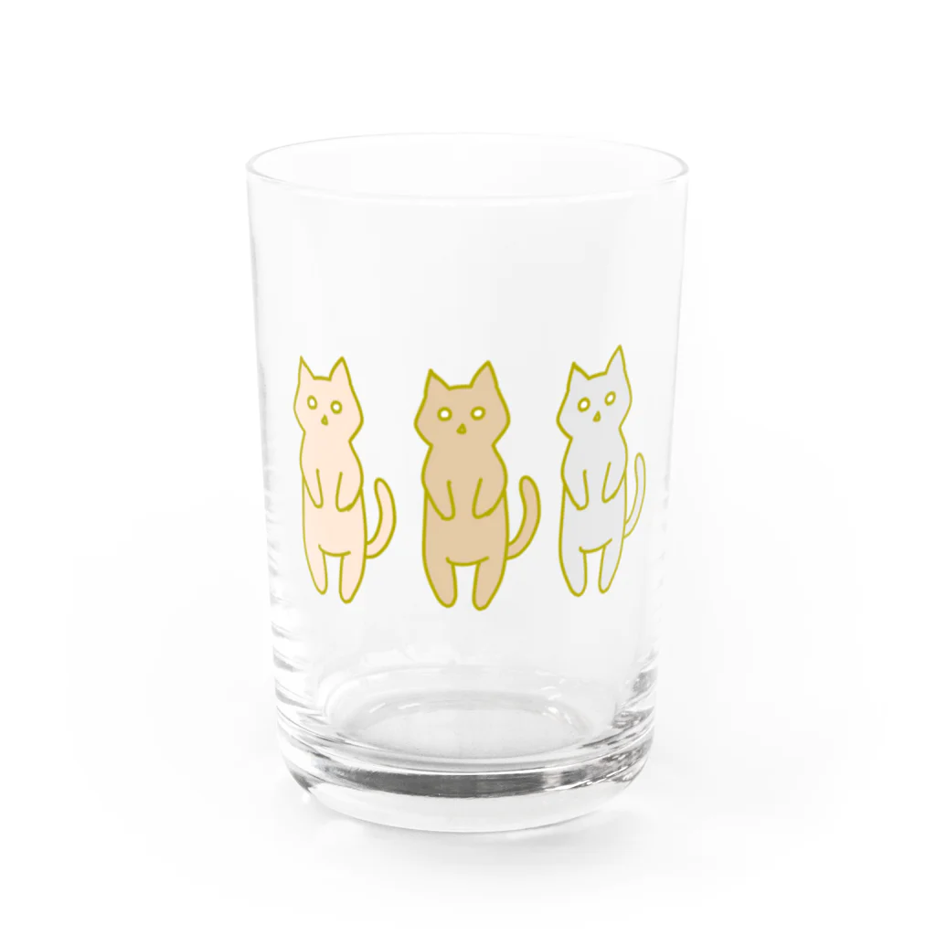 あきんこ工房のねこねこ Water Glass :front