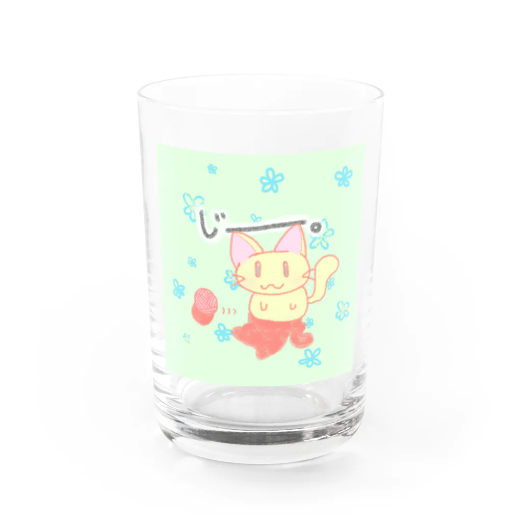 A＆OShopの動じない猫 Water Glass :front