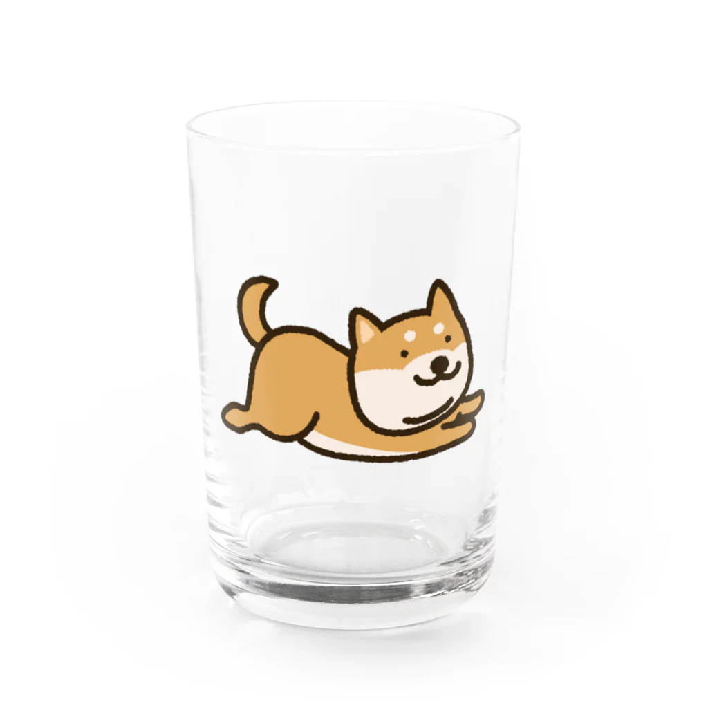 semioticaのいま行く柴犬（ワンポイント） Water Glass :front