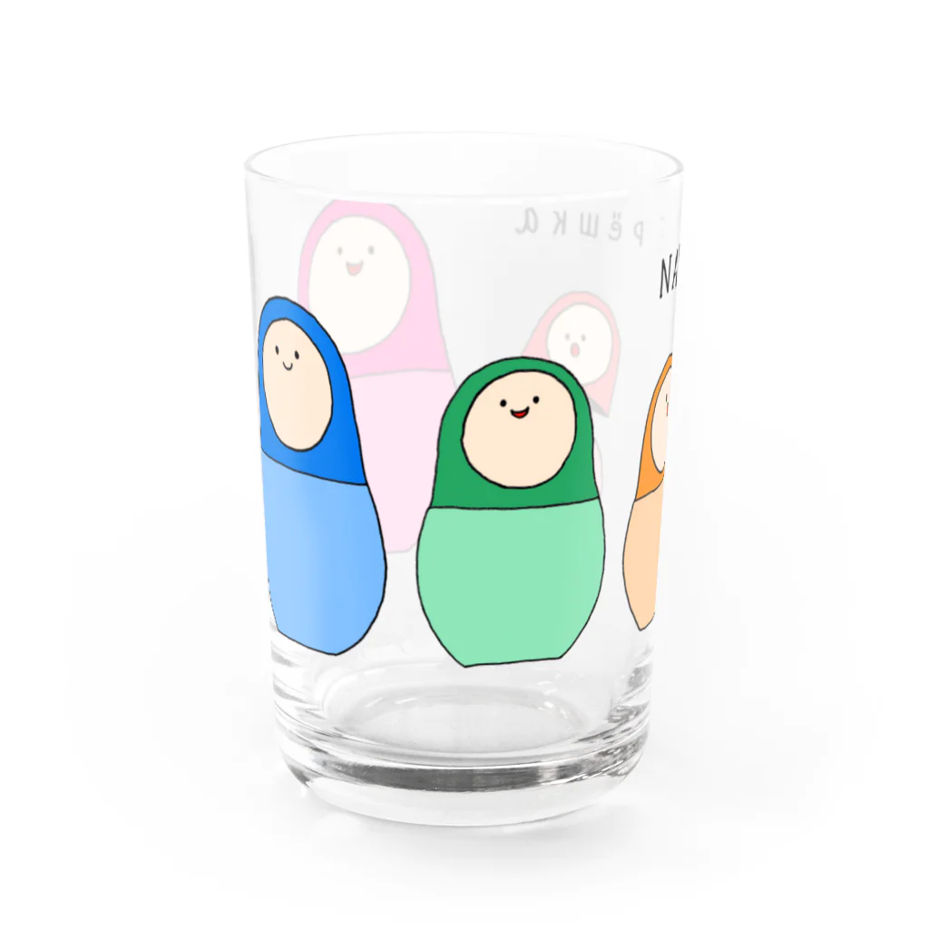 フトンナメクジのナメリョーシカ - NAMEрёшка  Water Glass :front