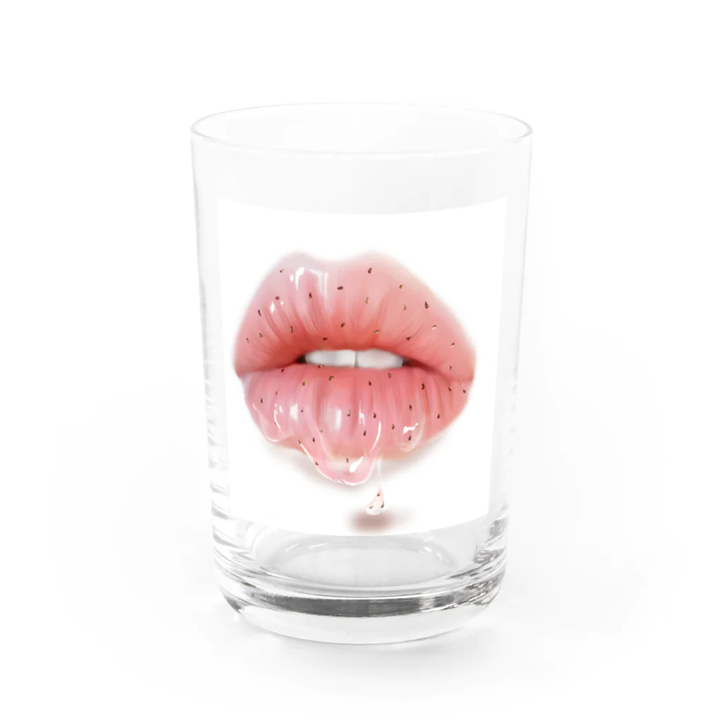 RABIHAIRのstrawberry Water Glass :front