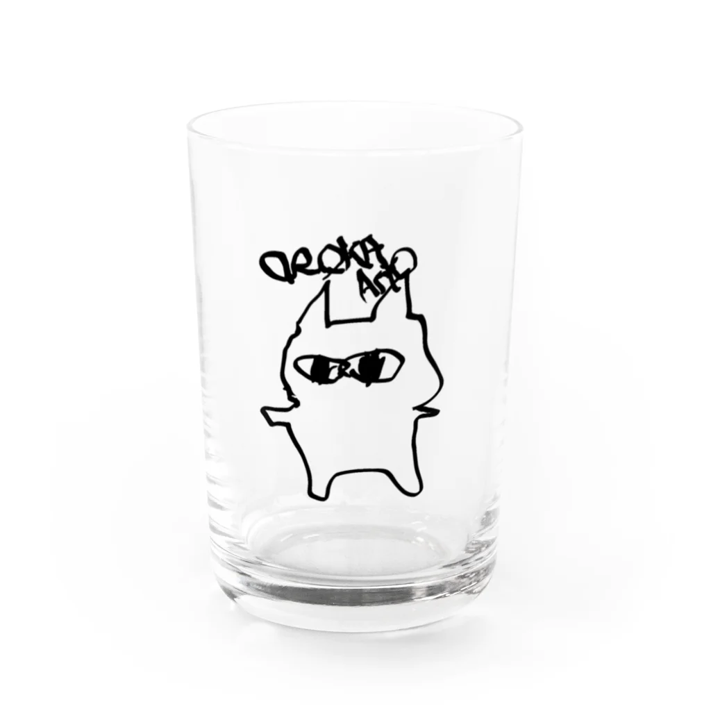 あぱもーてるの左手で描いた謎生 Water Glass :front