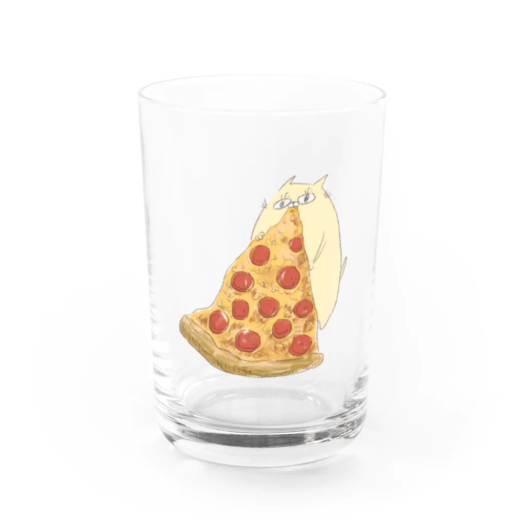 ぐーにゃんのごちそうさがしのpizza time(ぐーにゃん) Water Glass :front