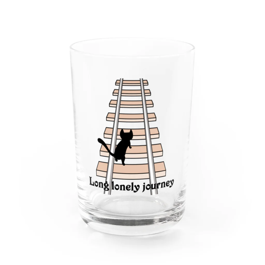 J's Mart 2ndのLong lonely journey Water Glass :front