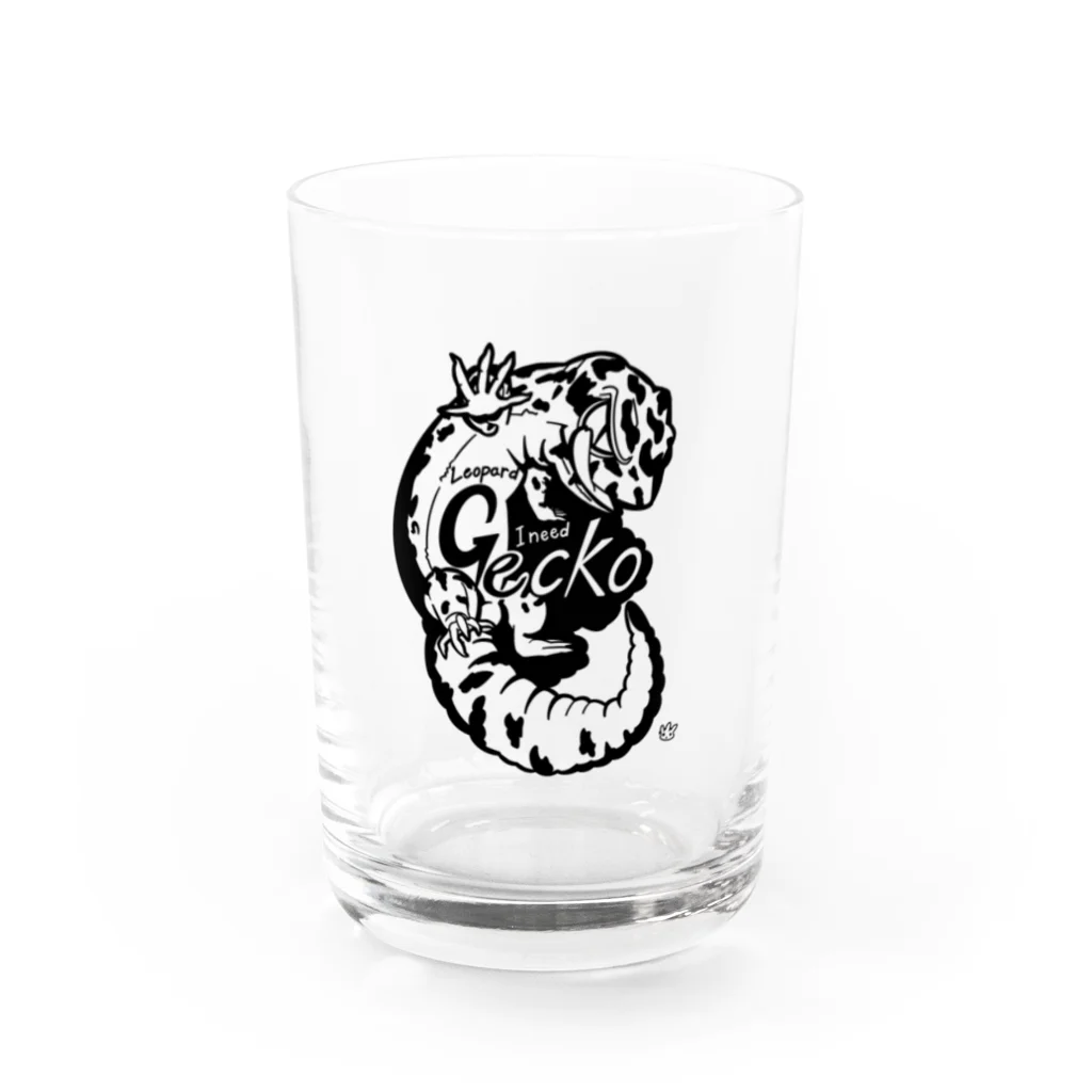 nnn Geckosのレオパードゲッコーくん（nnnゲッコーズ） Water Glass :front