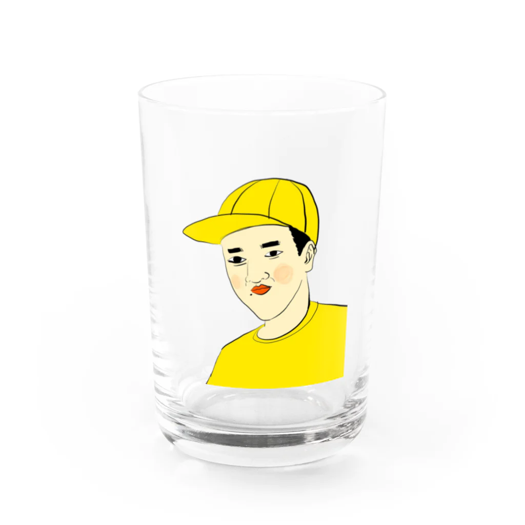 YUBESHIのつうこうにん Water Glass :front