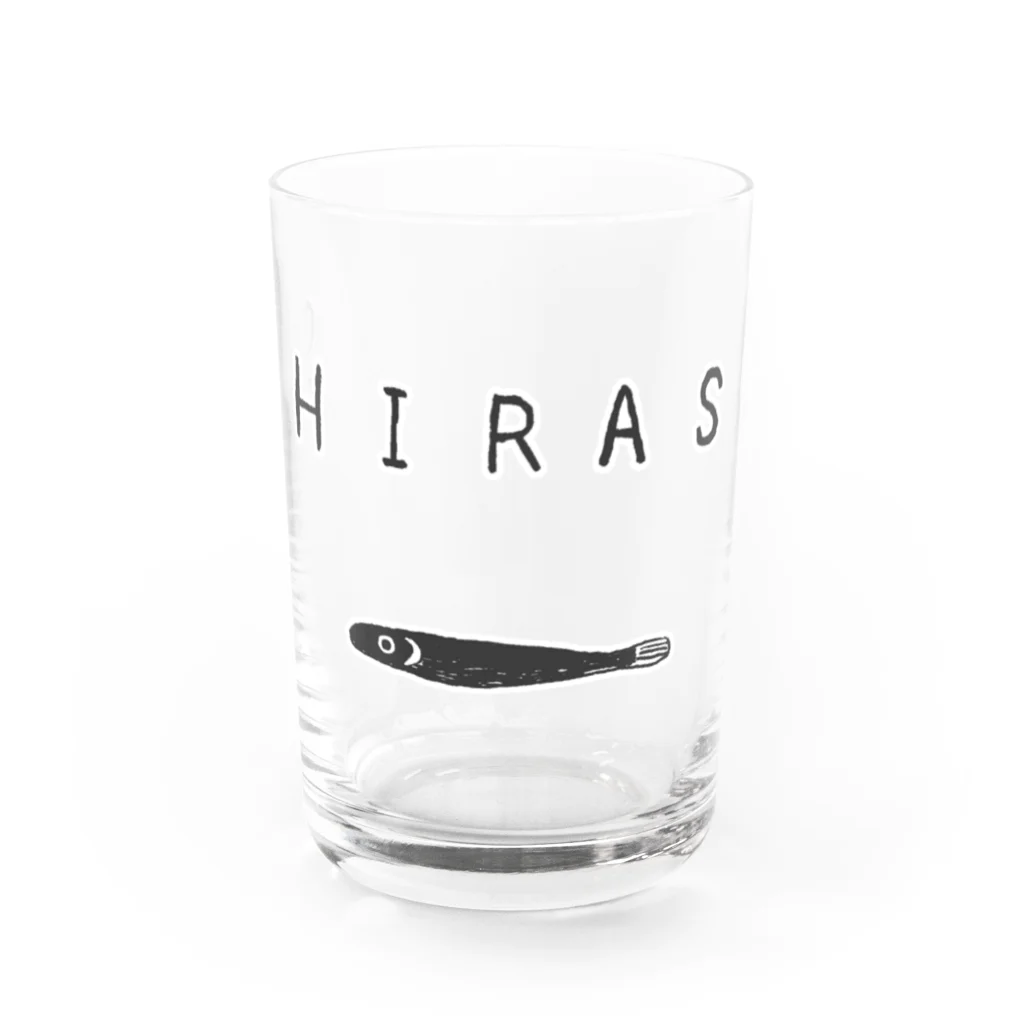 NIKORASU GOのグルメTシャツ「しらす」 Water Glass :front