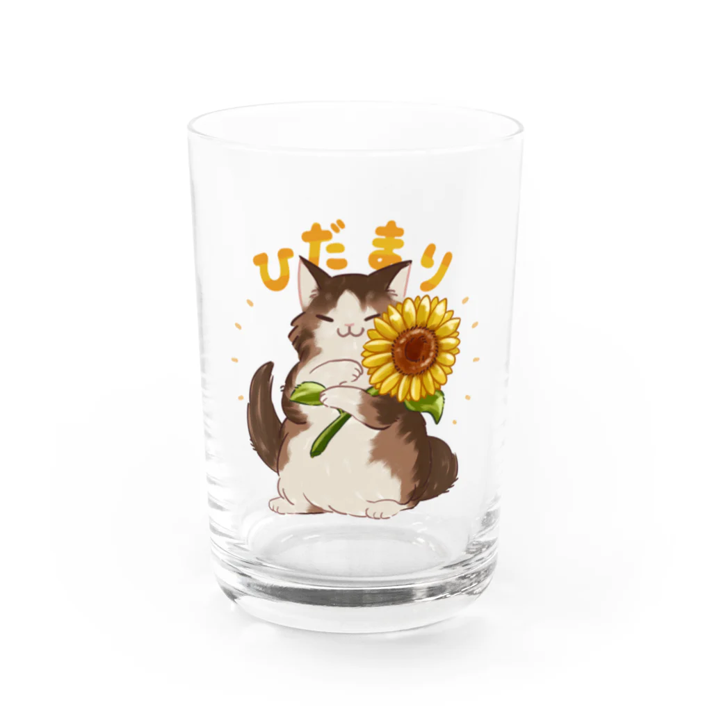 #保護猫カフェひだまり号のひだまり＆ぽんず Water Glass :front