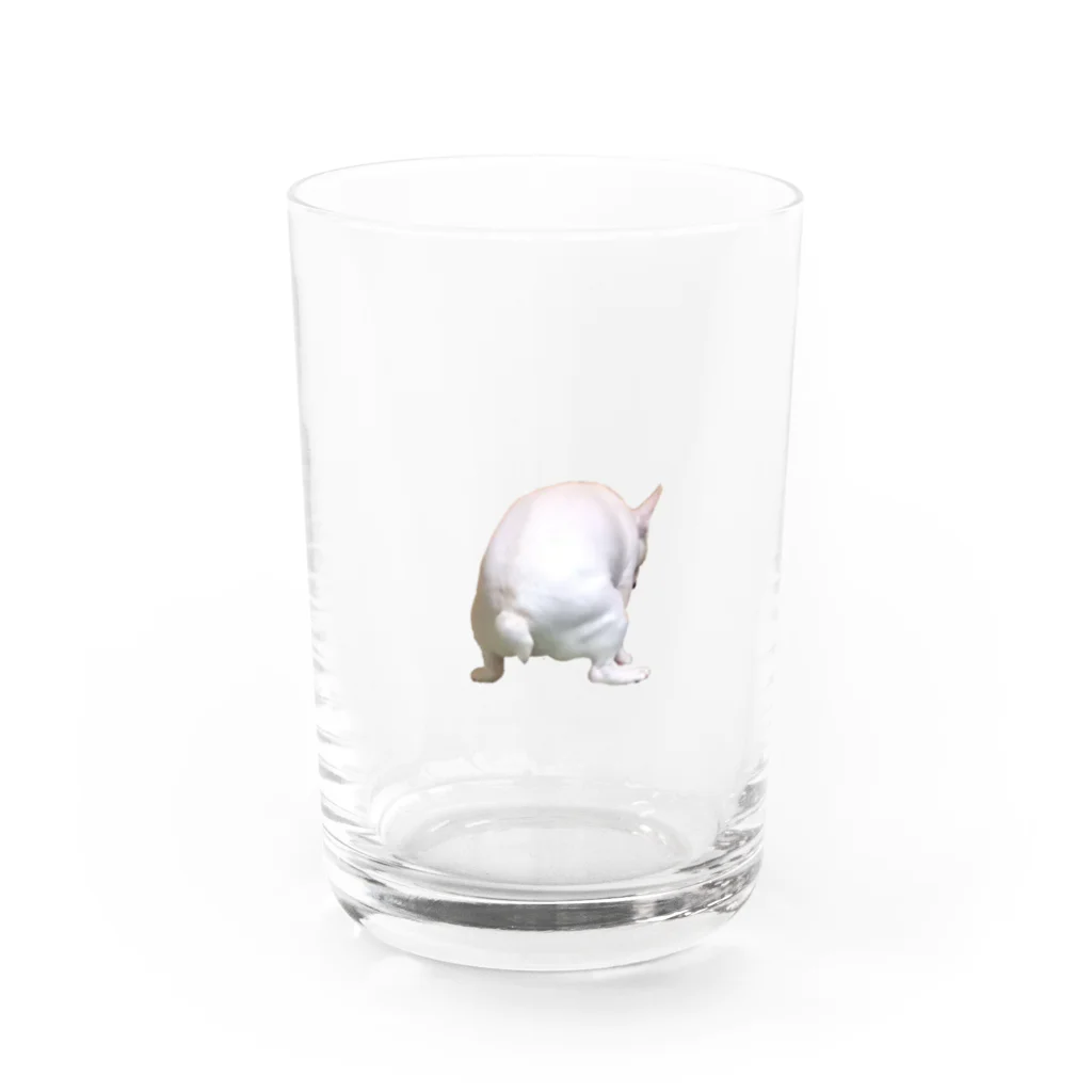 フレンチブルドッグうぱのいきむフレンチブルドッグ(リアル) Water Glass :front