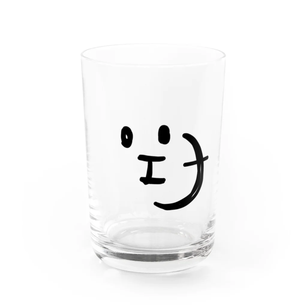 mucho2muchoのカタカナんシリーズ『エーちゃん』 Water Glass :front