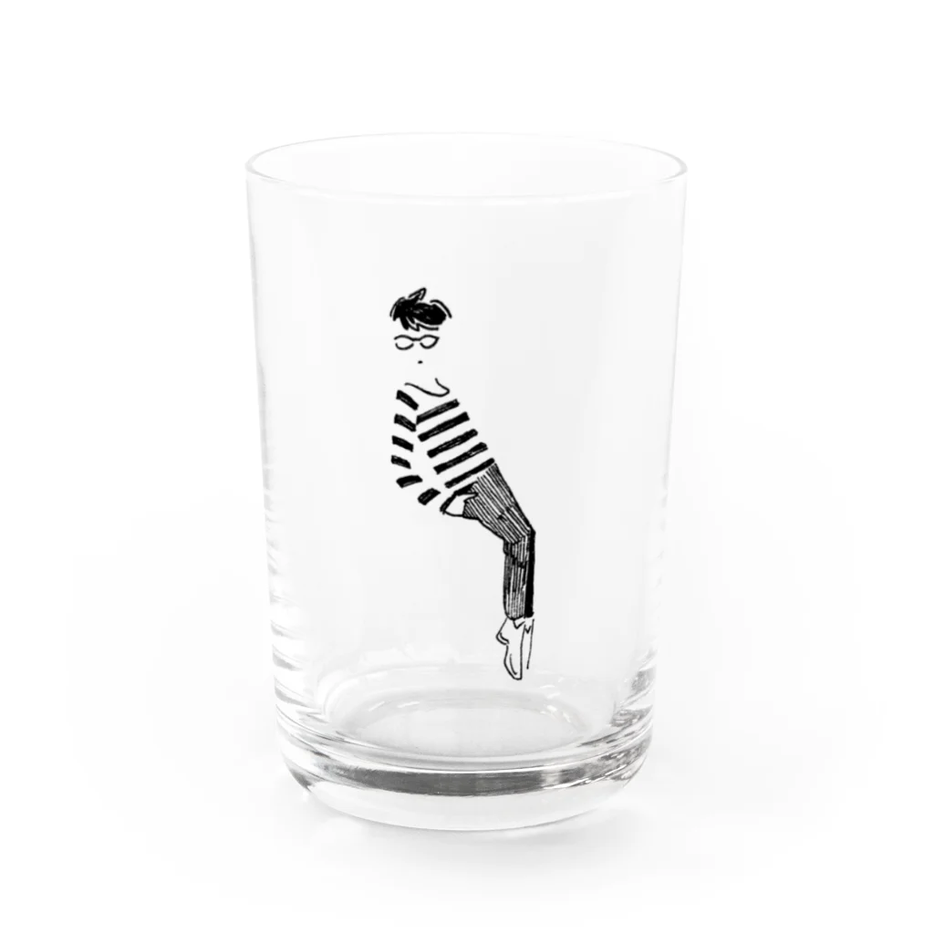 ジャスのつま先立ち Water Glass :front