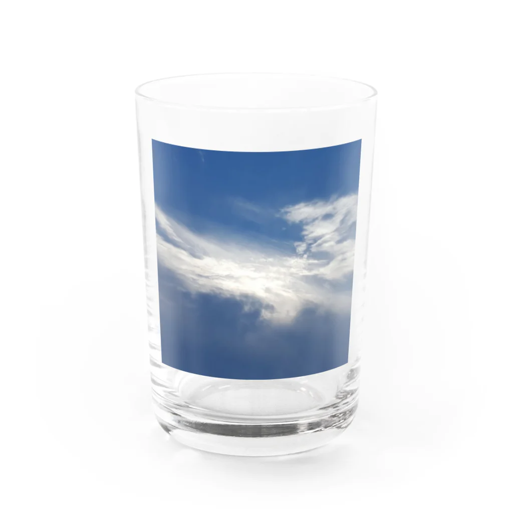 招き猫SHOPの大空 Water Glass :front