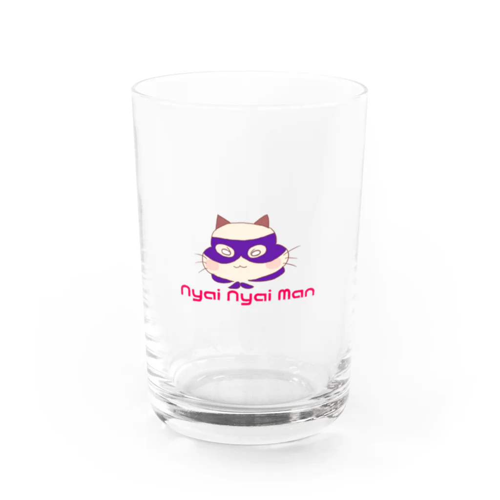 猫屋敷のにゃいにゃいマン Water Glass :front