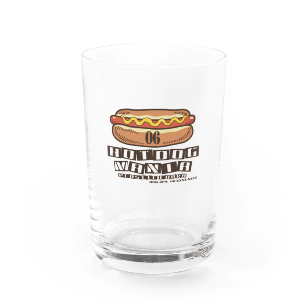 PLASTIC COBRAのHOT DOG MANIA Water Glass :front