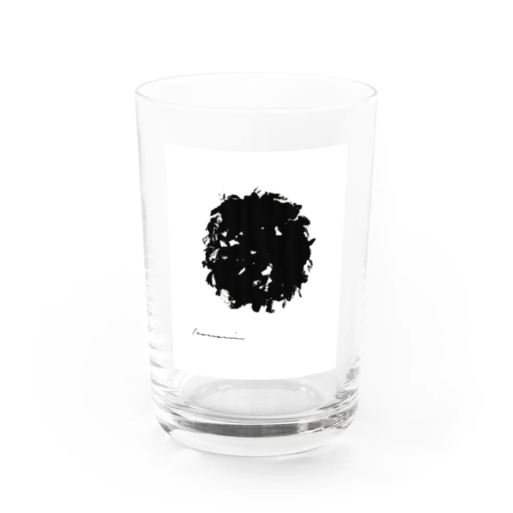 白川香翠　墨の雑貨の白川香翠　墨の雑貨　毛糸玉 Water Glass :front