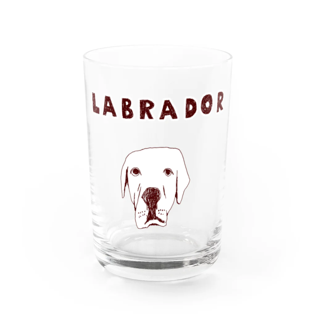 NIKORASU GOのラブラドールデザイン（Tシャツ・パーカー・グッズ・ETC） Water Glass :front