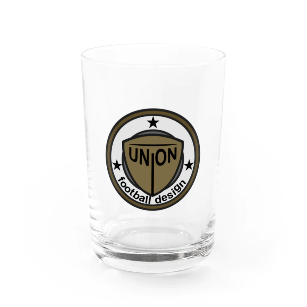 union football designのunion football design Water Glass :front