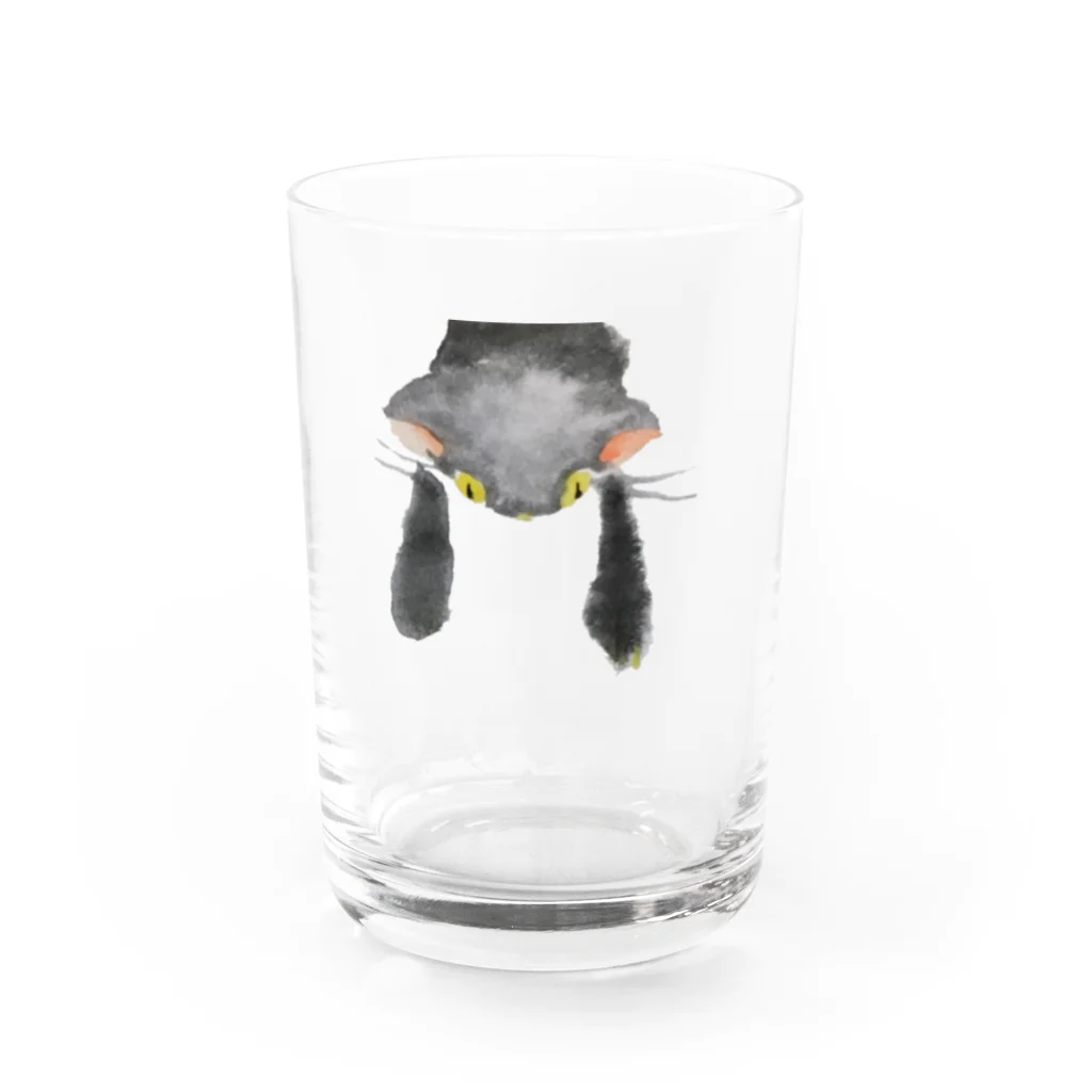 らくがき屋のぶらーん子猫 Water Glass :front