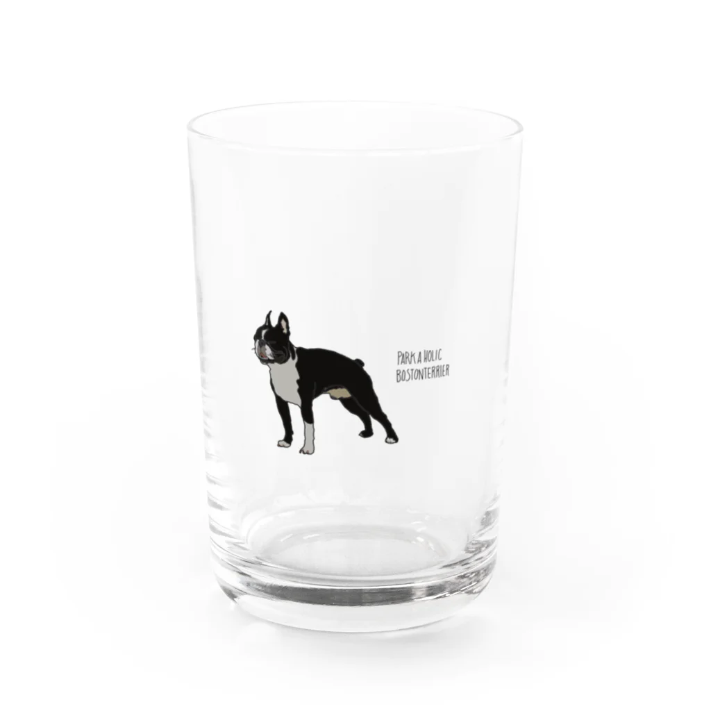 Park a Holic BostonterrierのPark a Holic Bostonterrier Water Glass :front