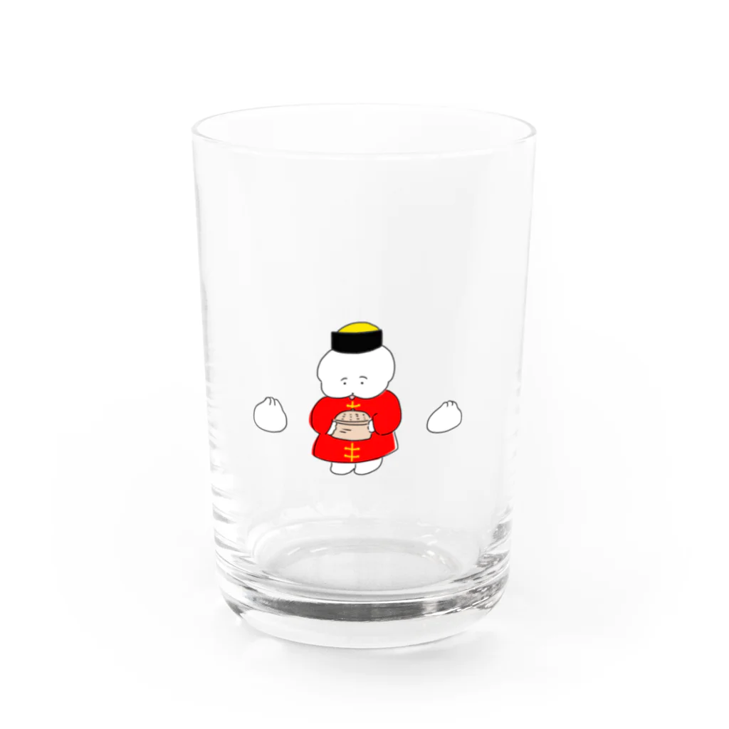 ワヌ山の中華なワヌちゃん Water Glass :front