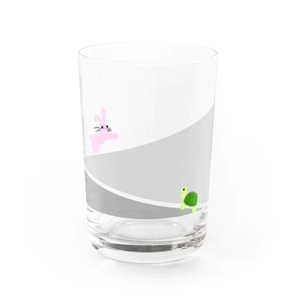 mai−iamのウサギちゃん・カメちゃん Water Glass :front